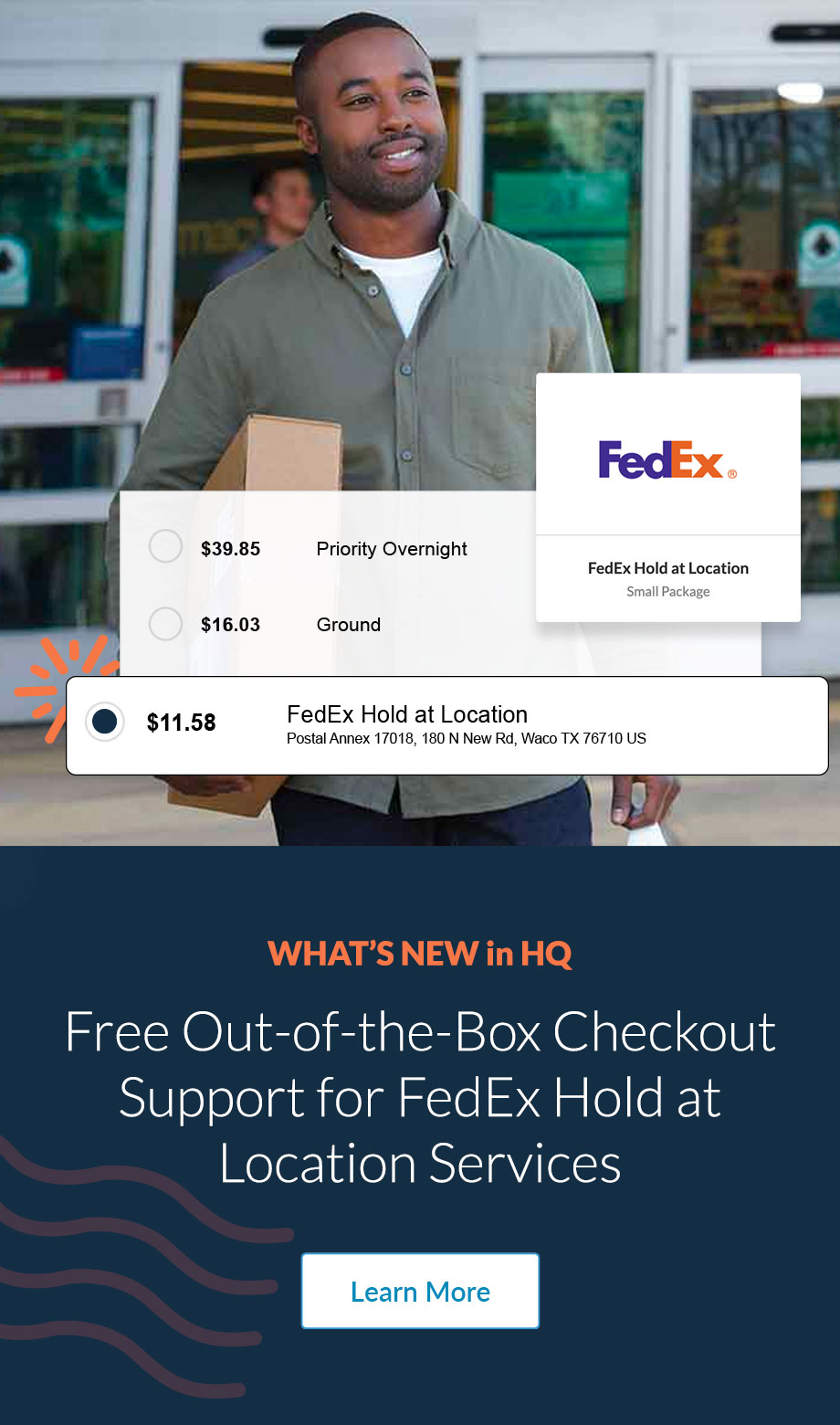 FedEx Hold at Location for ShipperHQ